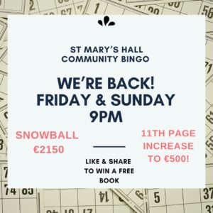 Community Bingo at St Marys Hall - Sunday